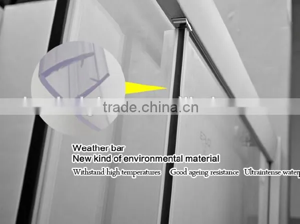 Hinged Shower Door Clear Tempered Glass Pannels for Bathroom CE ANSI Approved 6mm 8mm 10mm photo-4