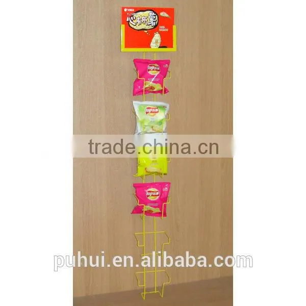 Powder Coating Floor Metal Wire Potato Chips Display Rack With Competitive Price Quality Choice photo-4
