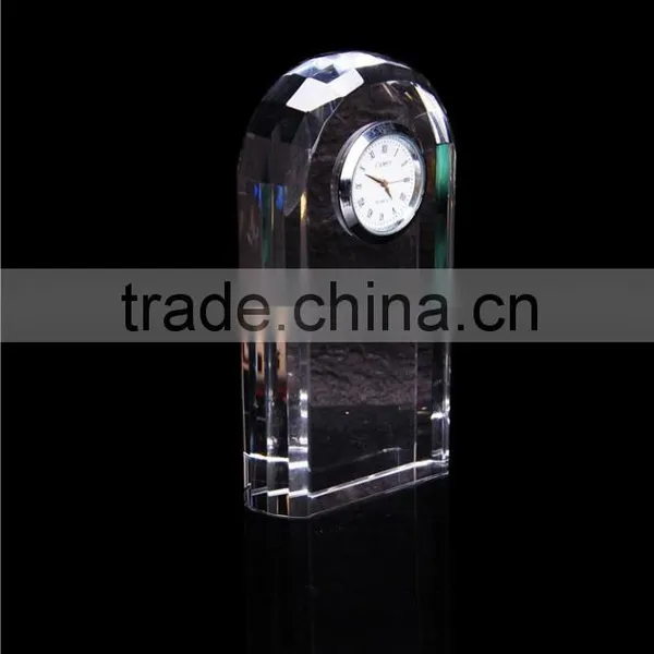 Hot Glass Dome Shape Clock Crystal Desktop Clock for Gift Set photo-2