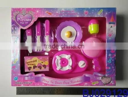 Mini Breakfast Stove Kitchen Appliance Play Food Toy Set for Kids photo-5