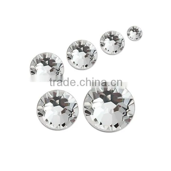1440pcs SS3 to SS40 Clear Crystal Stone Flatback Nail Art Rhinestone photo-2