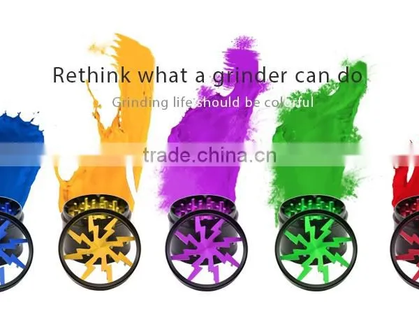 China Wholesale Industrial Aluminum Grinder , 4 Pieces Weed Herb Grinders Sharp Stone photo-6