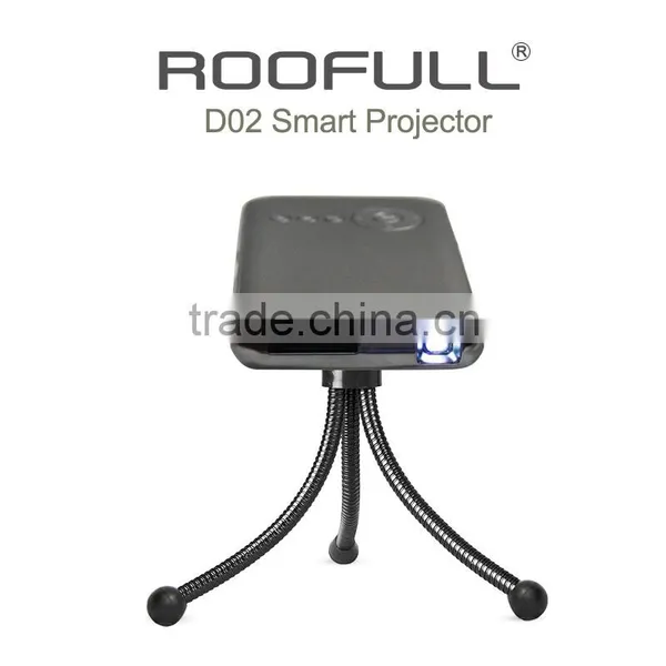 2016 Hot Selling RK3128 Smart Mini Portable Projector Support 4K, H-DMI, USB for Business, Education,and Home Theater photo-2