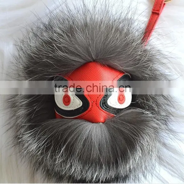 Top Quality Monster Keychain Fur Pom Pom Ball photo-3