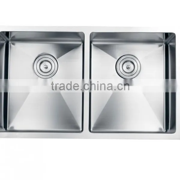 Undermount Stainless Steel Double Bowl Kitchen Sink Made in China photo-3