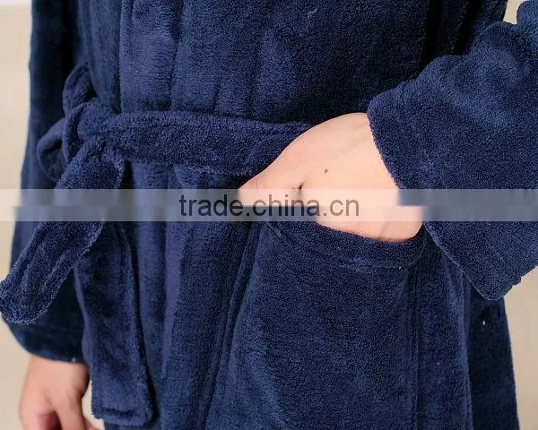 2016 New Design Fluffy Hotel Quality Western Bathrobe Made in China photo-5
