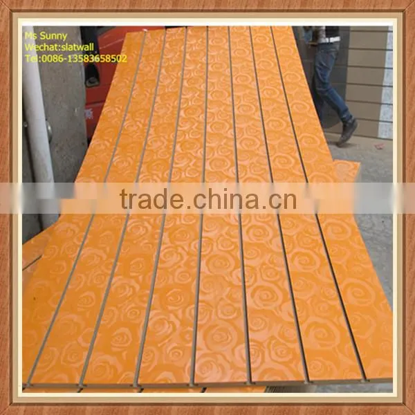 Melamine mdf slot board