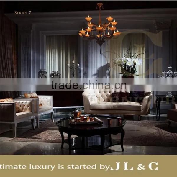 Luxury Living Room JT07-04 Ebony Veneer Pattern Coffee Table High-end Furniture Factory Price From China JT71-03 JL&C Furniture photo-2