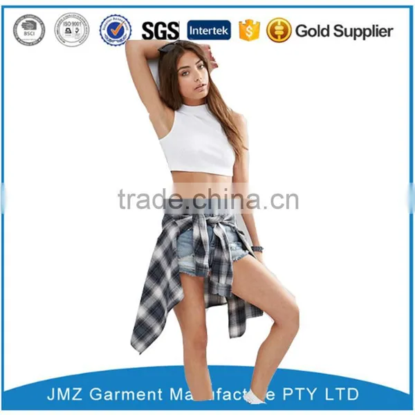 Blank Tank Top Pictures of Girls Cotton Tops Oem China Supplier photo-4