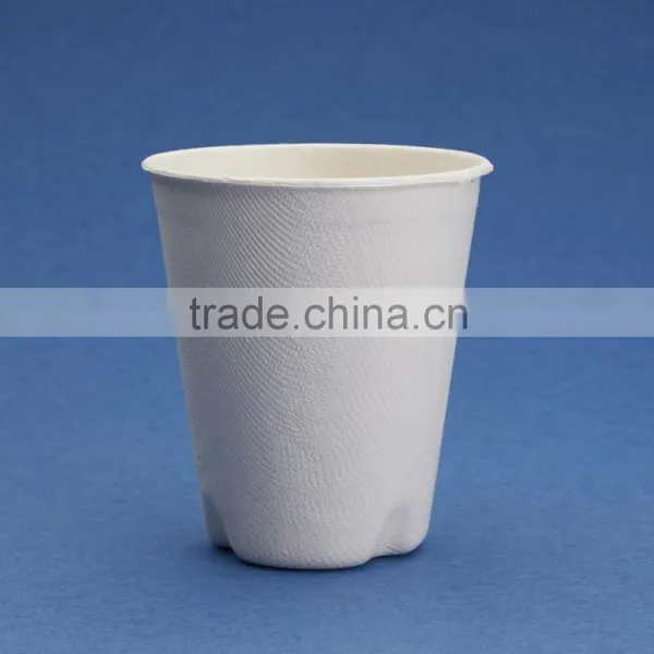 260ml Disposable Biodegradable Sugercane Pulp Bagasse Coffee Cup Quality Choice photo-2