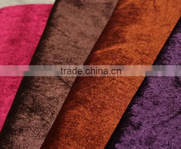 100% Polyester Velvet Sofa Fabric Bonding With Backing Fabric for Sofa or Upholstery photo-5