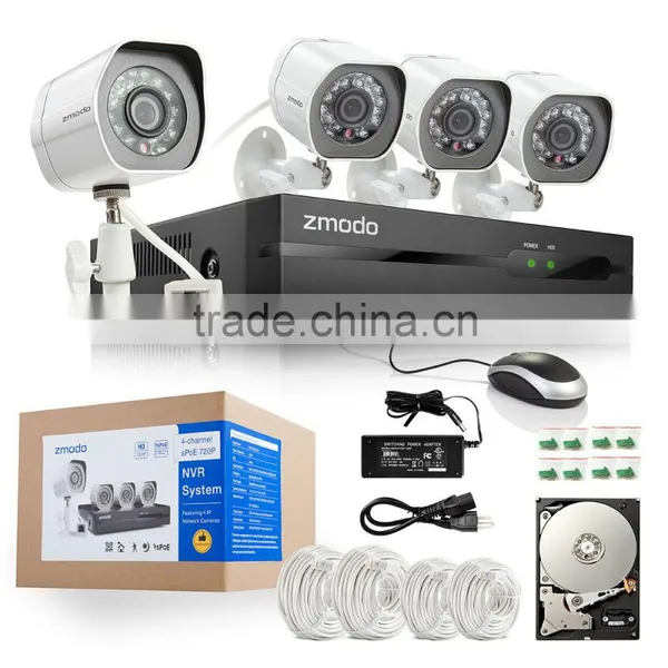 HD 720P Mega-Pixel NVR Wireless IP Cameras Kit-ZP-KE1H04-S-1TB photo-5