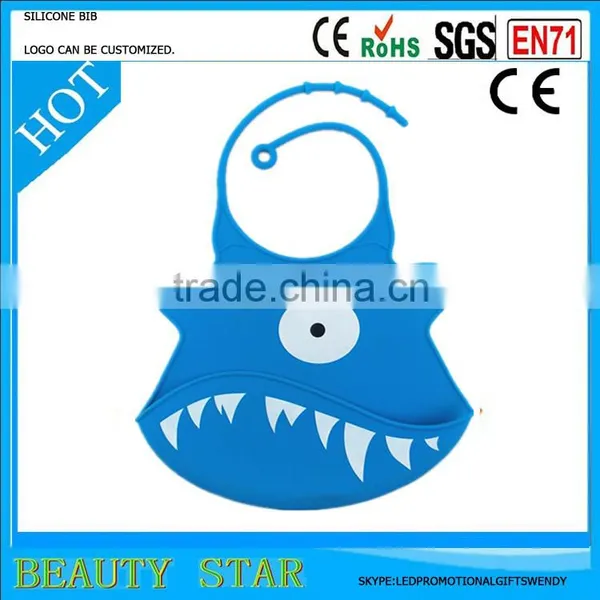 2016 Hot Selling Food Grade Baby Bib,Wholesale Silicone Baby Bib Made in China