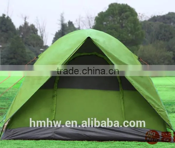 3 Person Double Door Fiberglass Pole Camping/travelling Tent photo-3