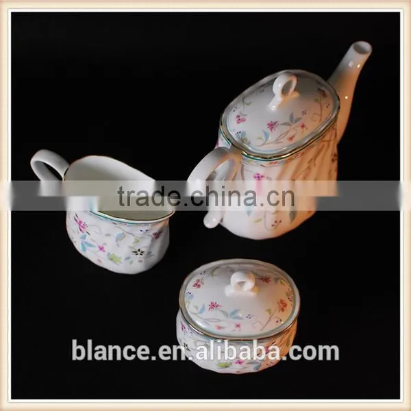 Porcelain Tea Coffee Set With Milk Sugar Canister Set photo-3