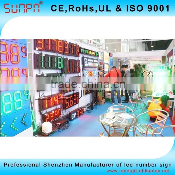 Canada Outdoor Waterproof Led Time And Temperature Sign Board 10inch