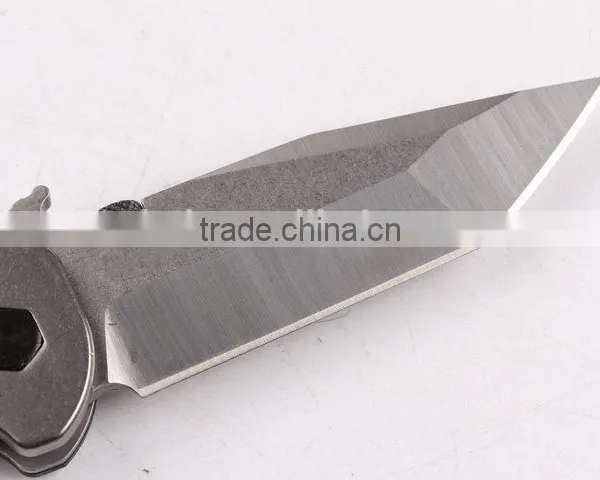 OEM Carbon Fiber and Titanium Alloy Handle Folding Hunting Knife photo-4