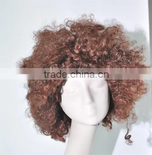 Promotions Afro Curls Wig Clown Wig Sports Fans Wig N336 photo-3