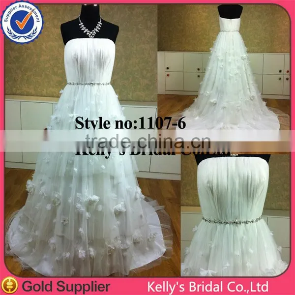 Lovely Scoop Neckline Handmade Flower Girl Dress Patterns for Wedding Dress