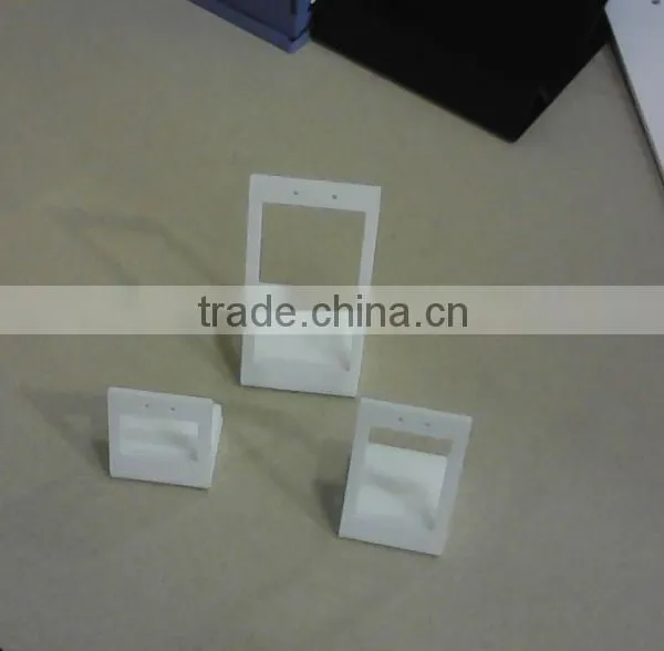 White Acrylic Earring Ring Display photo-3