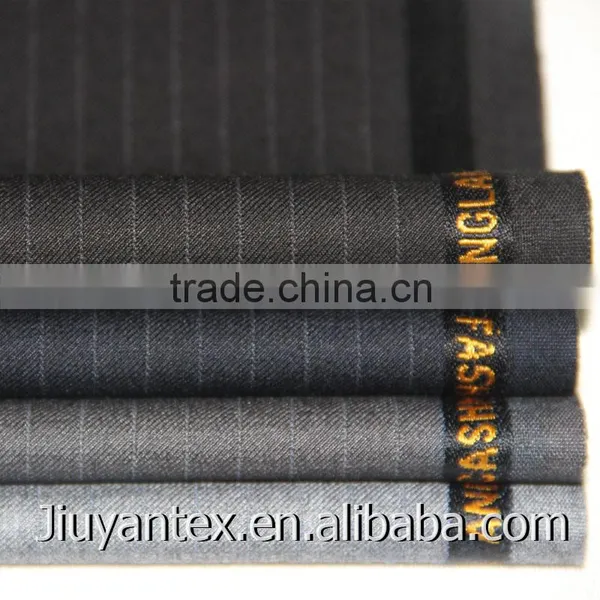 New Trw Man Super Wool Cashmere Stripe Woven Weave Exclusive Indonesia Fashion Style Lady Coat Pant Suiting Textile Cloth Fabric photo-3