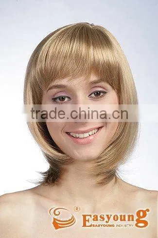 No Virgin Hair Japanese Hair Short Bob Lace Front Wigs photo-3