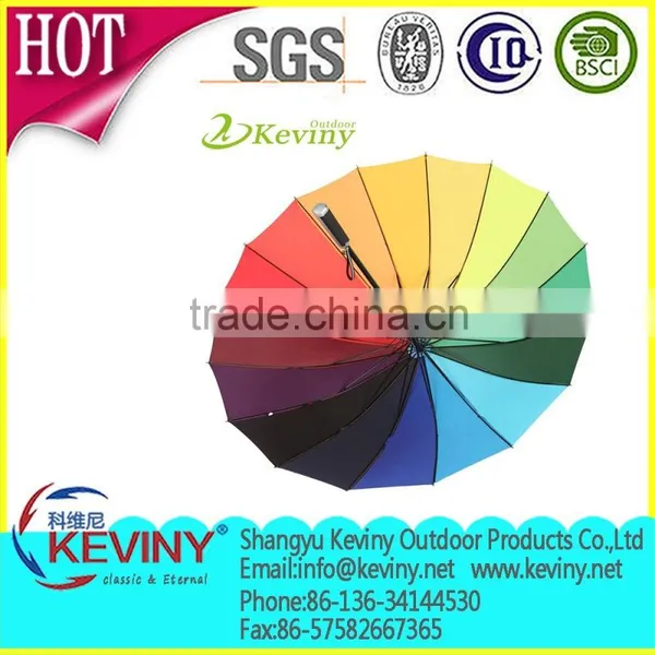 Rain Umbrella in 16 Panels With Rain Drop Made by China Parasol Manufacturer Has Cheap Price photo-3