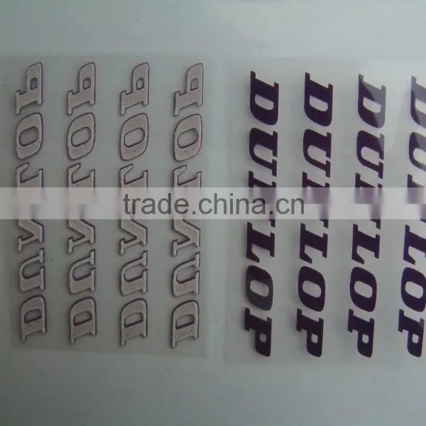 Black Heat Transfer Printing Label With 3D Effect photo-3