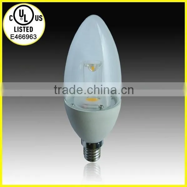 UL Certificated E12 Base COB 5W LED Candle Light photo-4