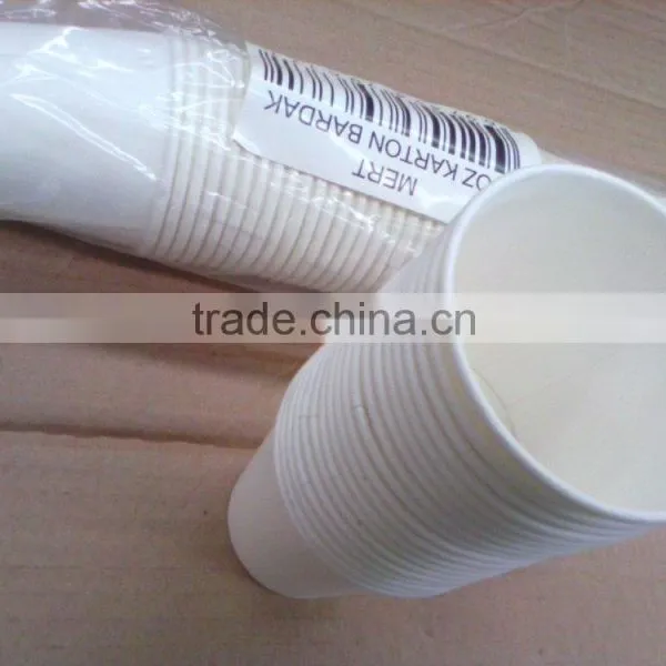 Single Wall PE Coated White Paper Cups for Coffee or Tea photo-5