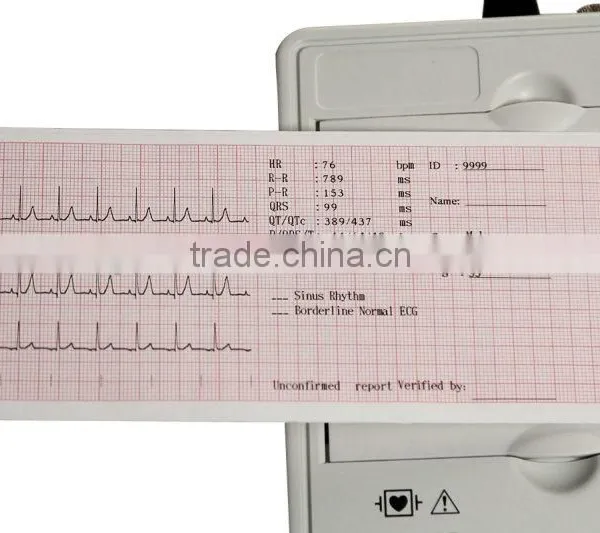 CE &ISO13485 Approved Portable Digital 3-channel Color Electrocardiograph ECG EKG Machine photo-6
