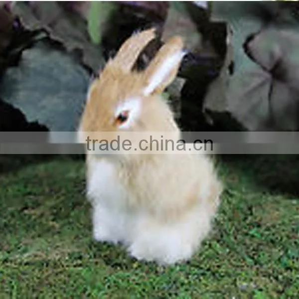 Tan Brown Jackalope Taxidermy Lying Rabbit Horns Easter Bunny photo-5