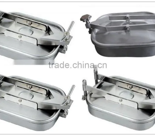 Stainless Steel Tank Parts Rectangular Manhole Covers photo-3