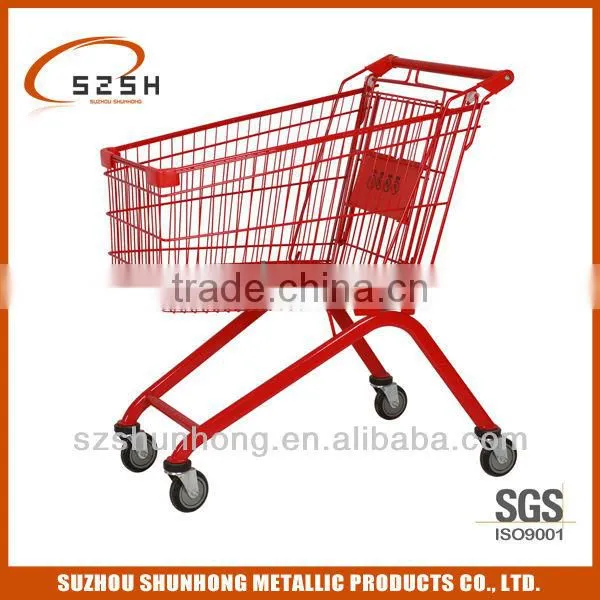 German Style Metal Supermarket Shop Cart photo-4