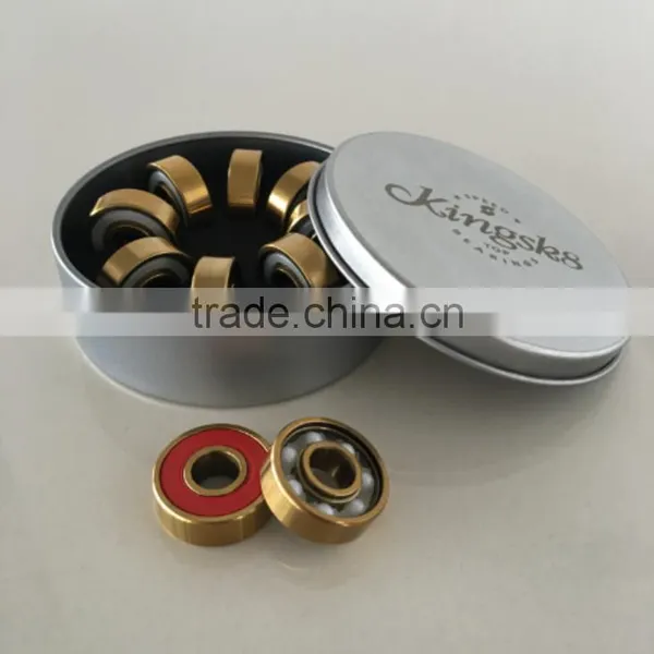 Golden Titanium ZrO2 Ceramic Electric Skateboard Bearings, Electric Skateboard photo-3
