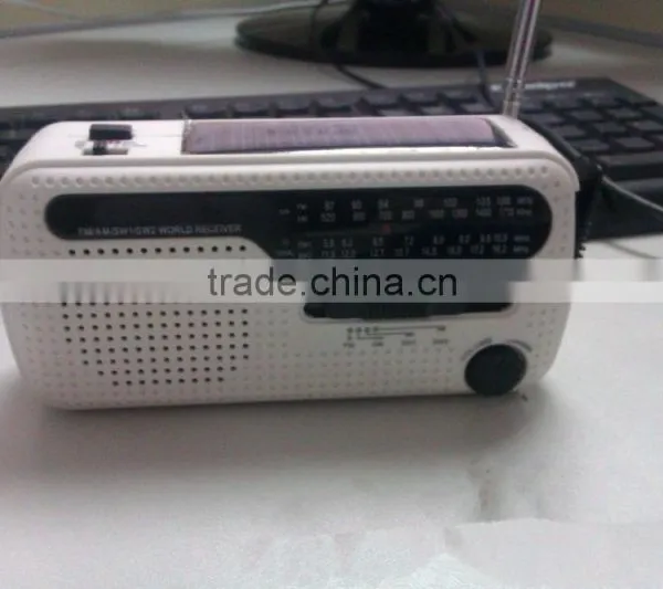 Solar Dyanmo Power Retro Portable Radio With Torch Fm Am Sw Radio photo-5