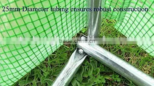 Steel Metal Type and Garden Greenhouses Type POLYTUNNEL GREENHOUSE GREEN HOUSE - 4 x 3 x 2.25 m photo-3
