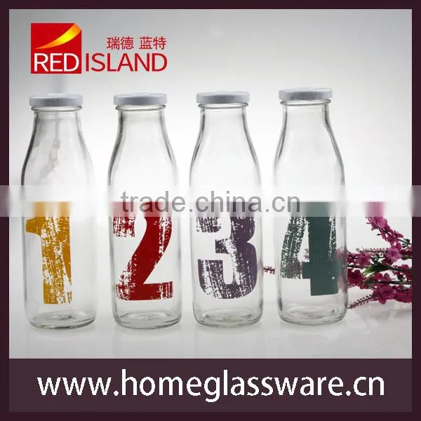 Hight Quality Glass Milk Bottle, Juice Bottle 445ml photo-3