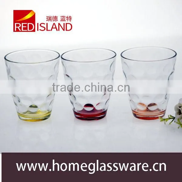 Glass Manufactory Supply Fashion Beer Shot Glass Cup Color Bottom photo-5