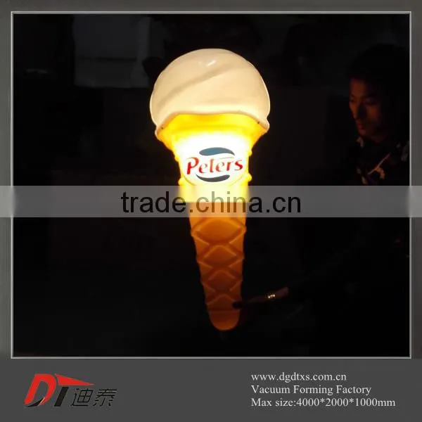 Customized Plastic Advertising Ice Cream Light by Vacuum Forming photo-2