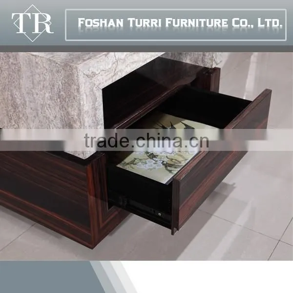 Luxury Living Room Furniture Small Sqaure Marble Top Coffee Table photo-5