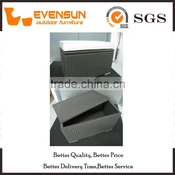 Long Shape Rattan Storage Box Outdoor Wicker Furniture photo-5