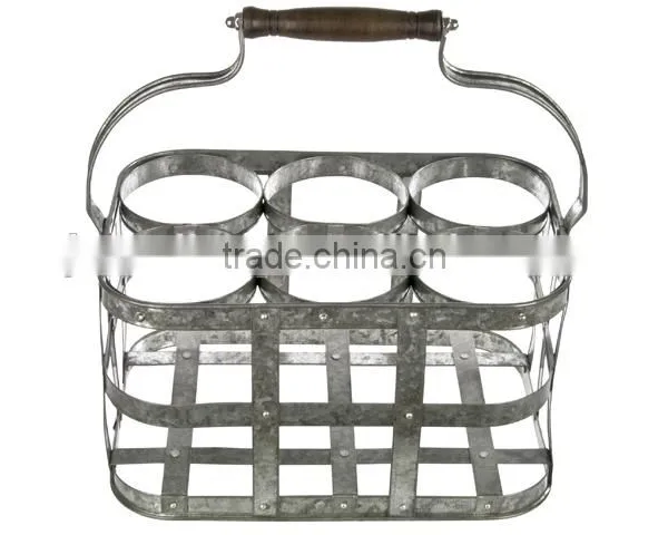 Wooden Handle 4 Pack Bottle Carrier photo-5