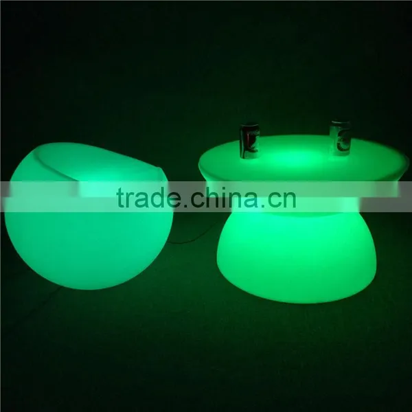 OEM Plastic LED Bar Molded Furniture Party LED Lighted Table and Chair Set for Party photo-2