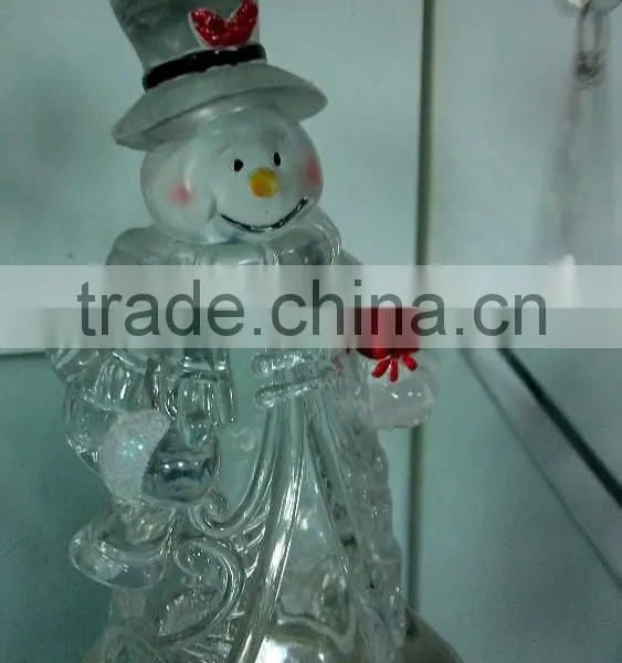 High Quality Glass Snowman With Candle Holder photo-4