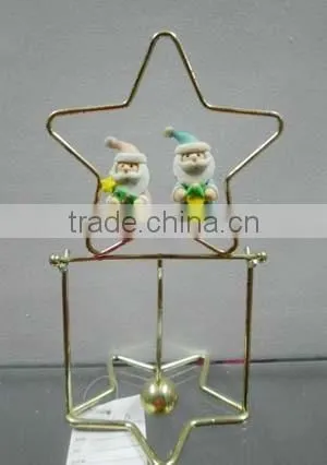 Acrylic Decorative Snowman Balance Mobile Desk Toys photo-3
