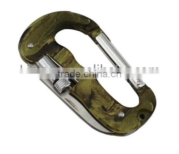 Wholesale Camouflage Color Multifunction Carabiner With LED photo-2