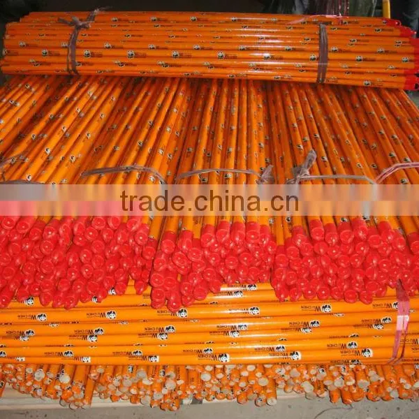 Wood Grain PVC Coated Wooden Broom Handle photo-4
