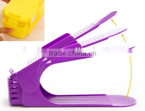 Wholesale Plastic Adjustable Shoe Display Stand Racks photo-5