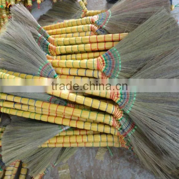 Natural Sorghum Grass Sweeping Street Broom photo-2
